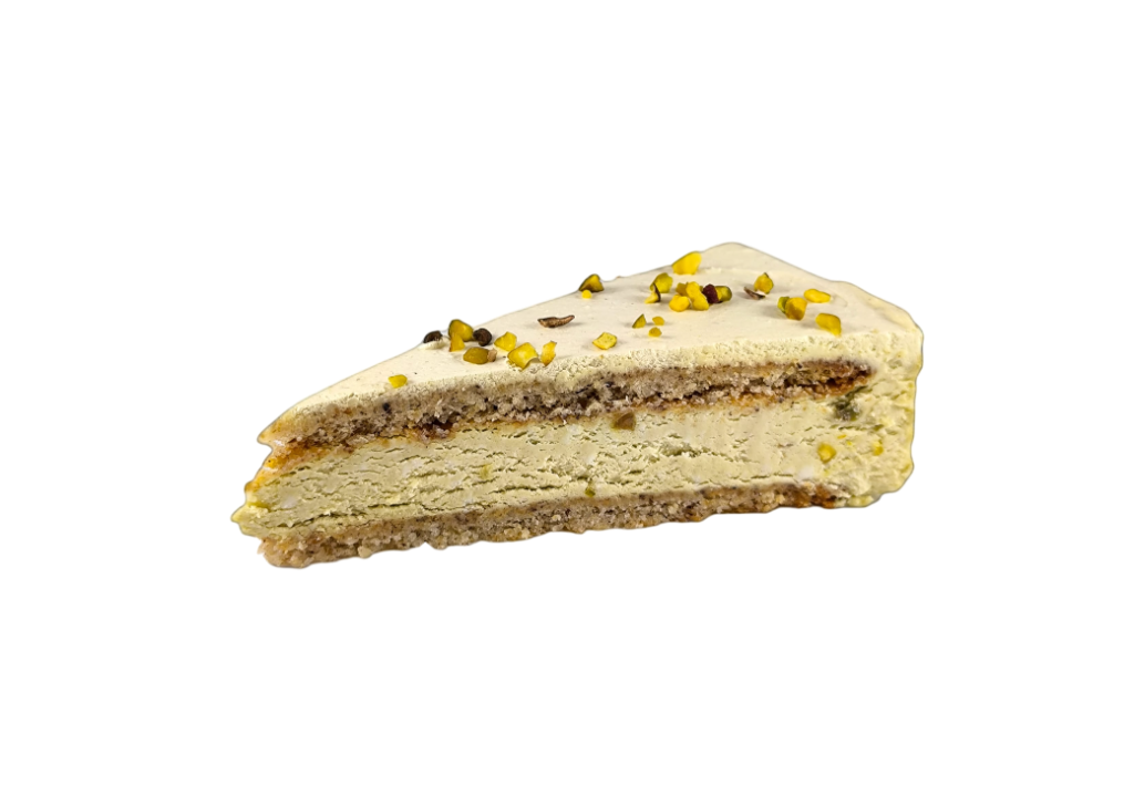 Tarta de ricotta de bufala y pistachos