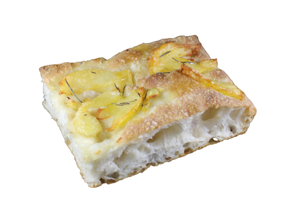 Focaccia con papas y romero